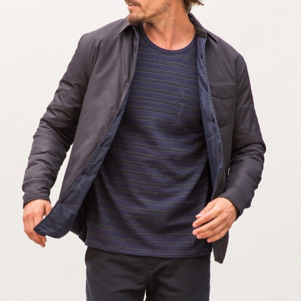 Outerknown Evolution Shirt Jacket Black Medium - Picture 5 of 7
